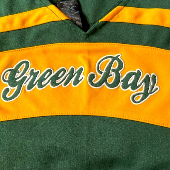 Green Bay Packers Girls Green & Gold Cheer Jumper Sleeveless Dress  SIZE M (5-6) - Picture 5 of 8